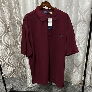 NWT Polo by Ralph Lauren Burgundy Classic Polo Shirt